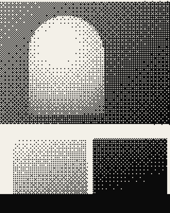 Placeholder site screenshot, dithered paper on black